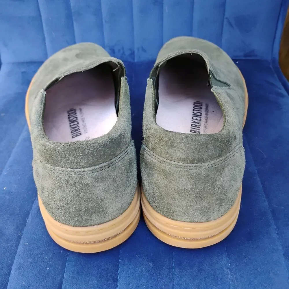 Birkenstock Oswego Suede Leather Slip On Shoes Thyme Green Size 42 M9 L11 Loafer